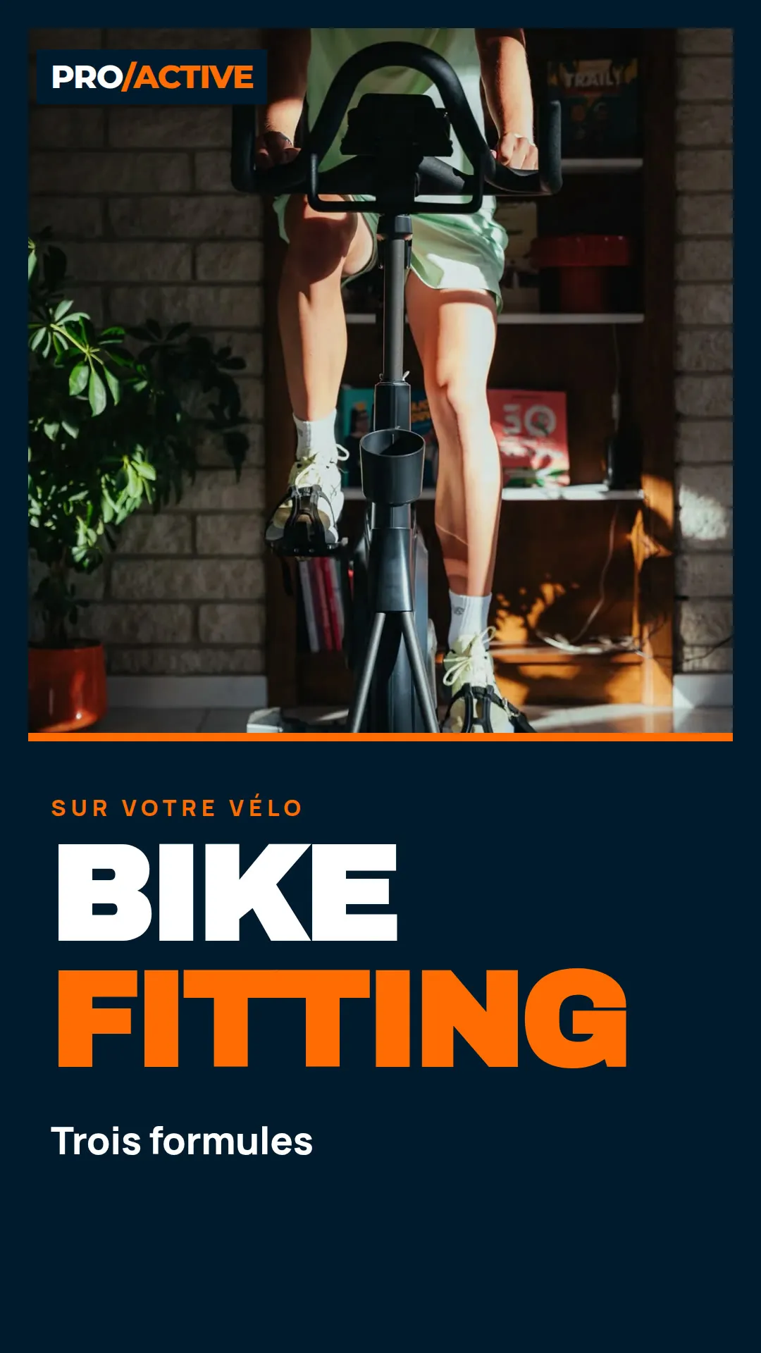 Vidéo muette : les trois formules de bike fitting, Fit Cales, Fit Performance et Fit Clinique, avec leur durée et leur prix.